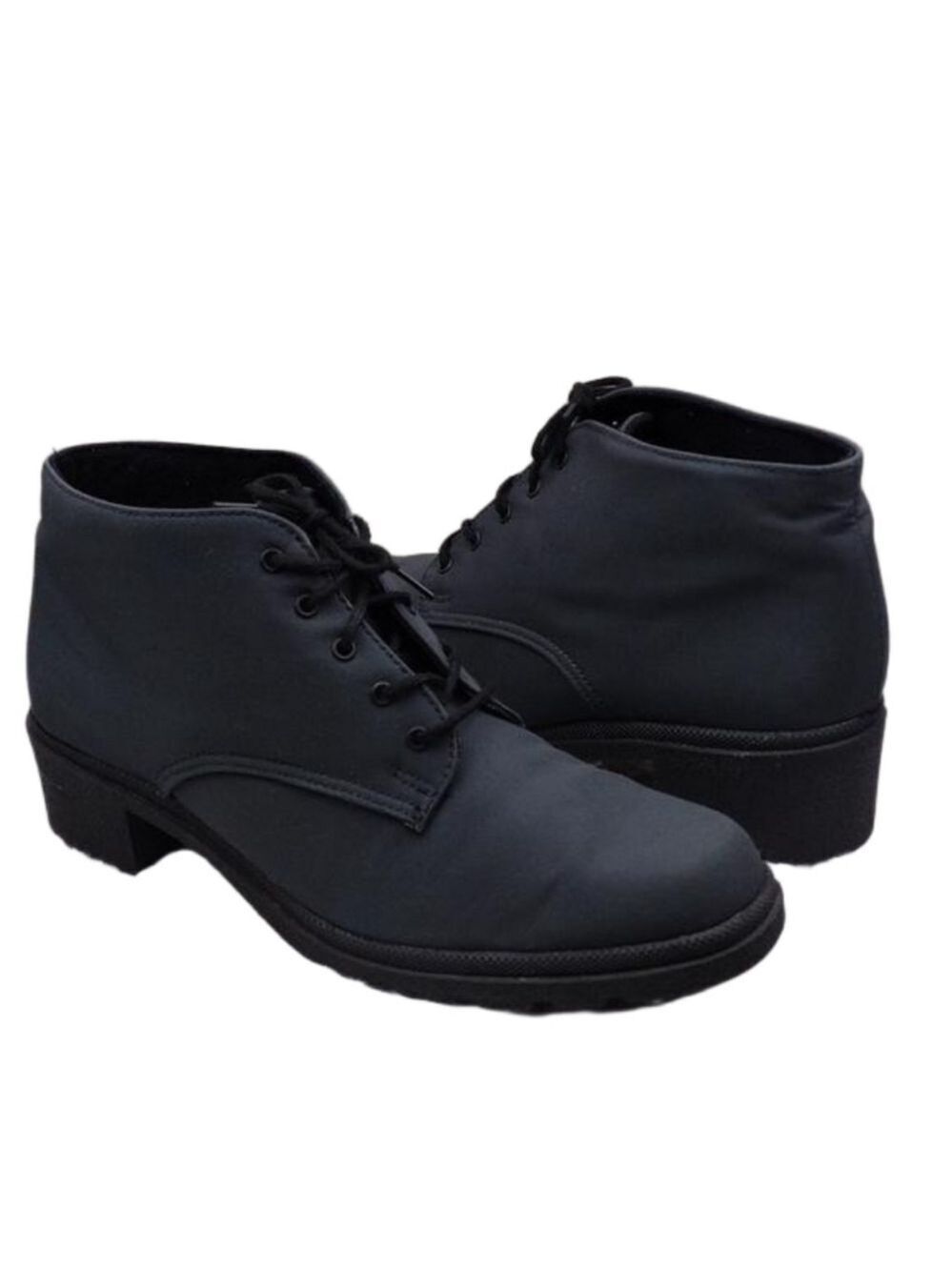Toe Warmers Canada Made Grey Almond Toe Lace Up Low Heel Waterproof Ankle Boot